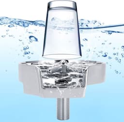 Bekerwasmachine Automatisch - Bekerspoeler Glazenwasser - Snel Glazen Reinigen - Roestvrijstalen Basis - 5.6 x 5.2 x 1.7 Inch - Zilverkleurig — thumbnail 3
