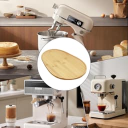 Keukenmachine Schuifplaat - Verplaatsmat Apparaten - Keuken Organiseren - Beschermt Aanrecht - 40 x 30 cm - Houtkleur — thumbnail 3