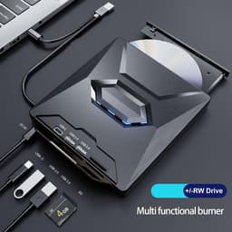 Externe Disc Brander - Draagbare CD/DVD Brander - Data Back-up - 9.5mm Dunne Behuizing — thumbnail 3