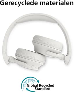 PHILIPS TAH4000 draadloze on-ear hoofdtelefoon, 70 uur afspeeltijd, Dynamic Bass, 32 mm drivers, Bluetooth 6.0 Multipoint, snelkoppelen, vervangbare kussentjes & batterij, licht & opvouwbaar – Wit — thumbnail 2