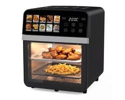 M-Goods - Airfryer XXL 10L - Heteluchtfriteuse - Digitale Air Fryer - 11 Kookprogramma’s - 1800W - Zonder Olie