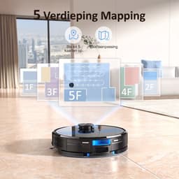 Lubluelu SL60 Robotstofzuiger - Robot Stofzuigers met Dweilfunctie - 7000Pa Krachtig Zuigkracht -LiDAR-navigatie – Borstel die klitten voorkomt – Ideaal voor dierenharen — thumbnail 2