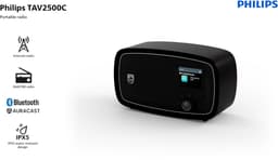 Philips TAV2500C/00, Draagbaar, Analoog & digitaal, DAB+, FM, 20 W, Volledig bereik, 7,6 mm — thumbnail 4