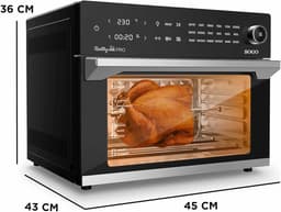 Elektrische Oven Airfryer - Multifunctionele Oven - Gezond Koken - 18 Voorgeprogrammeerde Menu's - 30 Liter - Zwart — thumbnail 3