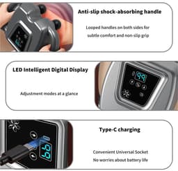 NordHaus Spiermassagepistool - Fascia Massageapparaat - Massagegun - 24 Massagekoppen voor Diepe Spiermassage - 24 Head — thumbnail 5