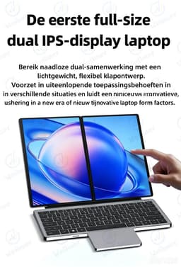 Dual-screen laptop 14 inch – 16GB RAM 1TB SSD – 2-in-1 touchscreen — thumbnail 5