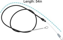 Dailygoods- Tractie Controle Kabel 54" - Compatibel met Exmark/Toro - Roestvrij/Stijve Staalkabel - OEM 137-4758 - Voor Maaier - Soepele Installatie - Maaikabel — thumbnail 5