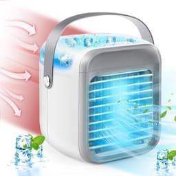 Draagbare airconditioner, persoonlijke luchtkoeler, airconditioner met drie snelheden en handvat, geschikt voor kantoren, woningen, scholen en buitengebruik. — thumbnail 1