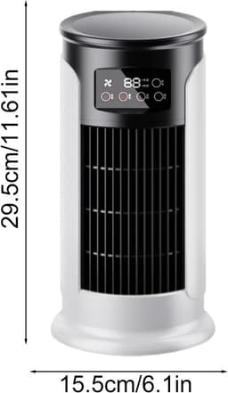 Draagbare Airconditioner | USB Persoonlijke Mini Airco Ventilator - Stille Timer Ruimteverkoeling Compacte 300ml Waterreservoir Persoonlijke Koeler Voor Slaapkamer Auto En Buitenshuis — thumbnail 2