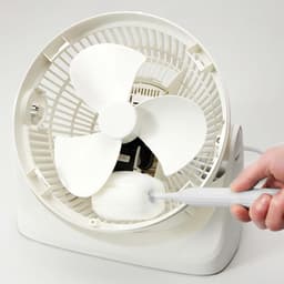 Witte, draagbare bureauventilator, stille werking, 3 snelheden, 90° verstelbare kantelhoek, wit, 20*8,5*21,5 cm — thumbnail 2
