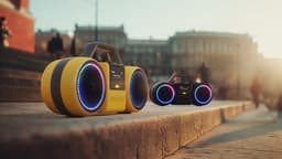 PHILIPS Moving Sound The Roller TAMS60Y/00 - Draagbare speaker, 60W RMS, Bluetooth 5.5., Auracast, USB, 24 uur afspeeltijd, IP67 waterdichtheid, kan als powerbank gebruikt worden - Geel — thumbnail 3
