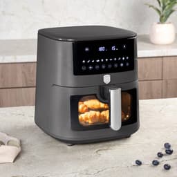 BerlingerHaus Airfryer XXXL Mat Antraciet - met Kijkvenster - 8 Liter - 1650W — thumbnail 5