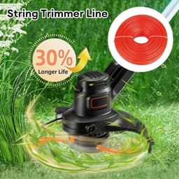 Grasmaaier Lijn - Trimmer Touw - Gazon Onderhoud - Slijtvast Nylon Staaldraad - 15 Meter - Niet gespecificeerd — thumbnail 2