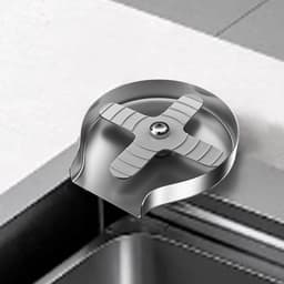 Kopjeswasmachine - Glasreiniger Spoelbak - Snelle Glasreiniging - Robuust Roestvrij Staal - 14 x 133 cm - Zilver — thumbnail 5