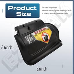 Mulchplug Grasmaaier - Grasvangstplug Mulchkit - Gras Mulchen - Scharnierend Ontwerp - Standaard Maat - Zwart — thumbnail 3