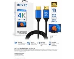 HDMI 2.0 Kabel 5 Meter – 4K Ultra HD – High Speed – Geschikt voor TV, Monitor, Beamer en Gameconsole