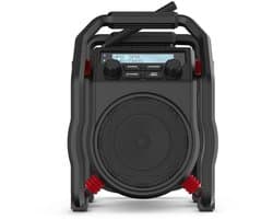 PerfectPro UBOX400R - Bouwplaats Radio - FM - DAB+ - Bluetooth - Oplaadbaar - AUX - IP64 - UB400R2