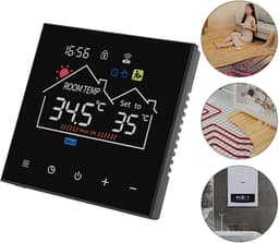 Slimme Thermostaat - Programmeerbare Thermostaat - Energie Besparen - Afstandsbediening Via App - 10 x 10 x 6 cm - Zwart — thumbnail 5