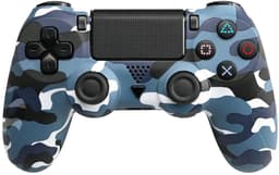PS4 Draadloze Controller V2 - Geschikt voor PS4 - Camouflage Blauw — thumbnail 1