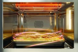 Combi Magnetron - Oven Magnetron - Snel Eten Bereiden - Extra Ruimte Zonder Draaiplateau - 25 Liter - Zwart — thumbnail 4