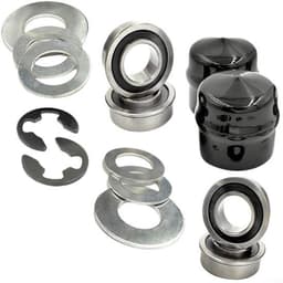 Voorwielring - Dragende Omzettingsuitrusting - Conversiekit - Compatibel met Craftsman/Poulan/Husqvarna/Jonsered - Metaal/Rubber - Inhoud: 1 set - Wielbus — thumbnail 2