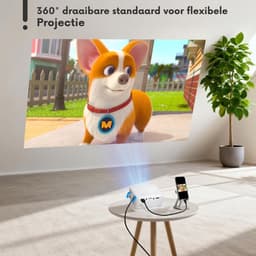 ApexArte® Mini beamers - Projector - Mini beamer - Wit — thumbnail 2