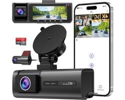 Auto Camera - Rijcamera Set - Veilig Rijden - 3 Kanaals Opname - 3.1 Inch Scherm - Zwart