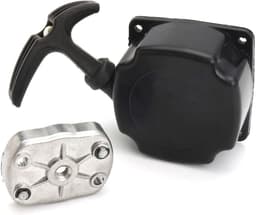 SnelShoppen - Recoil Pull Start voor Grasmaaier, Bosmaaier, Snoeischaar - Hoogwaardige PA6 Nylon & Aluminium - Zwart - 80mm Breed, 35mm Diep — thumbnail 2
