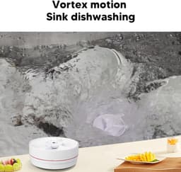 SnelShoppen - Mini Afwasmachine, Draagbare USB Kleine Draadloze Turbo Afwasmachine, Keukeninstallatie met Tijdelijke Auto Uitschakeling voor Thuis en — thumbnail 5