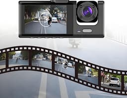 Autocamera - Automatische autocamera - Videorecorder - DVR met G-sensor - 1080p Full HD - C309 Dubbele opname - Parkeerbewakingsmodus - Zwart — thumbnail 4