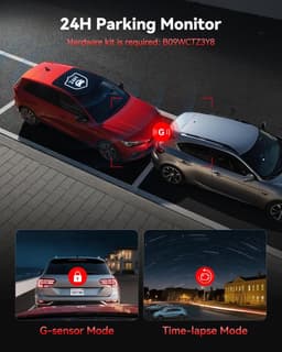 SnelShoppen - 4K Dashcam Autocamera met WiFi en GPS, 3.18" IPS Scherm, 170° Groothoek, Nachtzicht, Loop Recording, G-sensor, Parkeermonitor, 256GB MAX — thumbnail 4