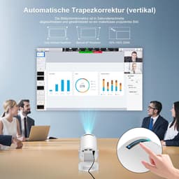 SnelShoppen - Mini Beamer 4K 1080P Projector met Android 14, WiFi6 en Bluetooth 5.4, Compact en Lichtgewicht voor Buiten en Feesten — thumbnail 4
