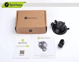 SnelShoppen - Sportway S501 Dash Cam Zuignap Houder - Vervangbare Hinge voor Diverse Dashcams - Compact en Verbeterde Zichtlijn — thumbnail 5