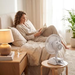 Ventilator met Clip en Voet – 2 Snelheden – Kantelbaar – Compacte Bureauventilator 15 cm 30W — thumbnail 2