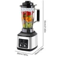 Multifunctionele Keukenmachine – Blender – Food Processor – Sapmaker – IJscrusher – Grote Inhoud 3L+1,5L+0,5L – Krachtige 9500W Motor – Stille Frequentie Technologie