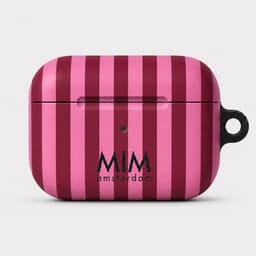 MIM Amsterdam - Sugar rush - Geschikt voor AirPods Pro 2 - AirPod hoesje - Strepen print - AirPod hoesje met print - Shockproof- Cover voor AirPods - Trendy AirPod case — thumbnail 1