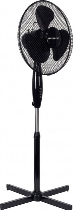 HAUSBERG - Statiefventilator – 16 inch – 3 Snelheden – Staande Ventilator – Verstelbare Hoogte – 65 dB – 40-55W – — thumbnail 2