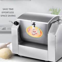 Elektrische Deegmixer - Keukenmixer Kneedmachine - Bakken Thuis - Grote Capaciteit - 5 kg - Zilver — thumbnail 2