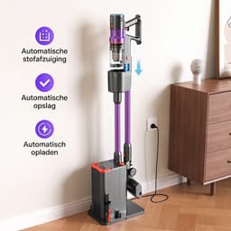 Lubluelu X1000 Draagbare staafstofzuiger Steelstofzuiger met stofopvangstation van 2,5L – 60Kpa Automatisch ledigingsstation - 50 Min Gebruikstijd - Anti-klit Borstel - met Stofzak HEPA - filter - LED-koplampen — thumbnail 1