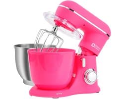 SnelShoppen - Kitchen in the Box Keukenmachine 1300W, 10 snelheden, 4.5L + 5L mengkommen, elektrische standmixer met garde, klopper en deeghaak (Donke