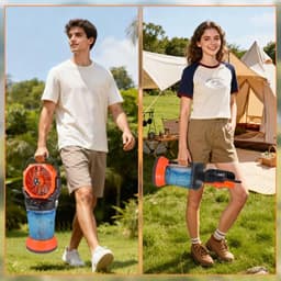 Velmio MistFan Pro - Vernevelaar - Mistventilator - Draagbare Ventilator - Water reservoir 2 L - Camping Ventilator - Multifunctioneel met Ledverlichting - Zwart — thumbnail 4