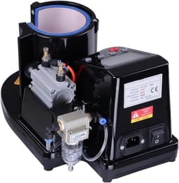 Pneumatische Mokkenpers - Hittepers Machine - Mokken Bedrukken - 2D Digitale Transfer - 11 oz - Zwart Wit — thumbnail 5