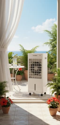 Hausberg HB-EKO 5054AB Aircooler - Luchtkoeler - 8L - 3 standen - Airco zonder afvoerslang - Koeling - Airconditioning — thumbnail 3