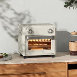 HOMCOM Airfryer Oven - Metaal - 32x27,2x29,8cm - Crème — thumbnail 2
