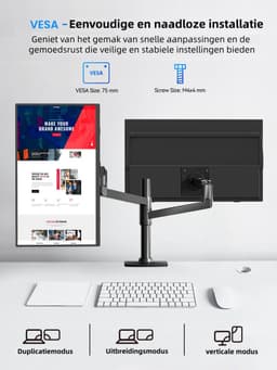 UPERFECT 15.6" Draagbare monitor-1920x1080 FHD IPS-extern scherm -met geïntegreerde standaard-USB-C- & Mini-HDMI-poort-tweede scherm voor laptop/telefoon/spelconsole-VESA-montage mogelijk — thumbnail 2
