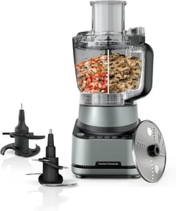 Thuys - Multifunctionele Foodprocessor 850W – 2,1 L – 4 Automatische Programma’s – Hakker, Mixer, Rasp & Deegmixer – Zwart — thumbnail 1