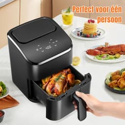 ZRNS® Mini Airfryer - Heteluchtfriteuse Klein - Compact - Bakken | Braden | Opwarmen — thumbnail 3