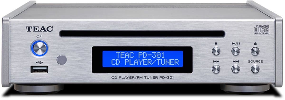TEAC: PD-301 Tuner/CD-speler - Zilver — afbeelding 1