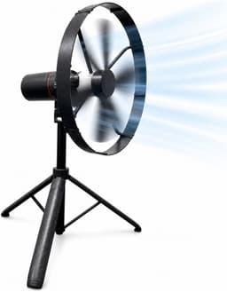 Caliber Draadloze ventilator met Standaard - Kantelbaar en Draaibaar - Fluistertil en krachtig - 2 Standen - Inclusief LED Lamp - 15.000 mAh Accu meegeleverd (CPS-FAN-P) — thumbnail 3