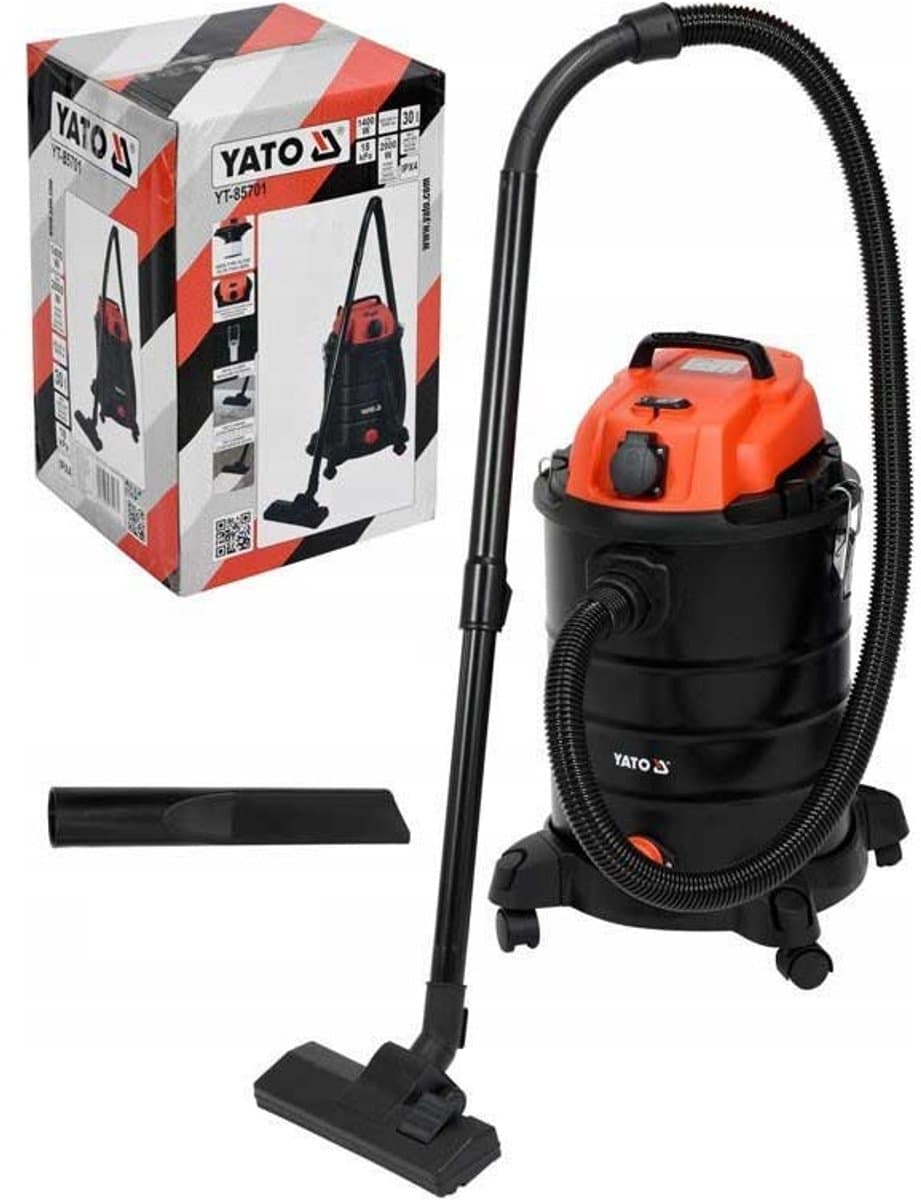YATO 1400 Watt Industriële nat- en Droogzuiger (30 Liter) — afbeelding 1